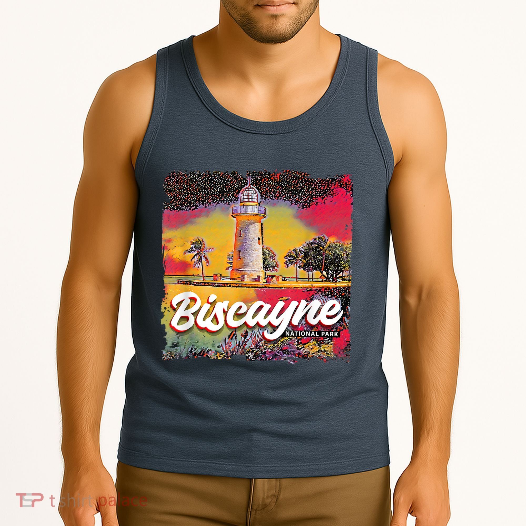 Biscayne National Park Boca Chita Lighthouse Souvenir Tank Top