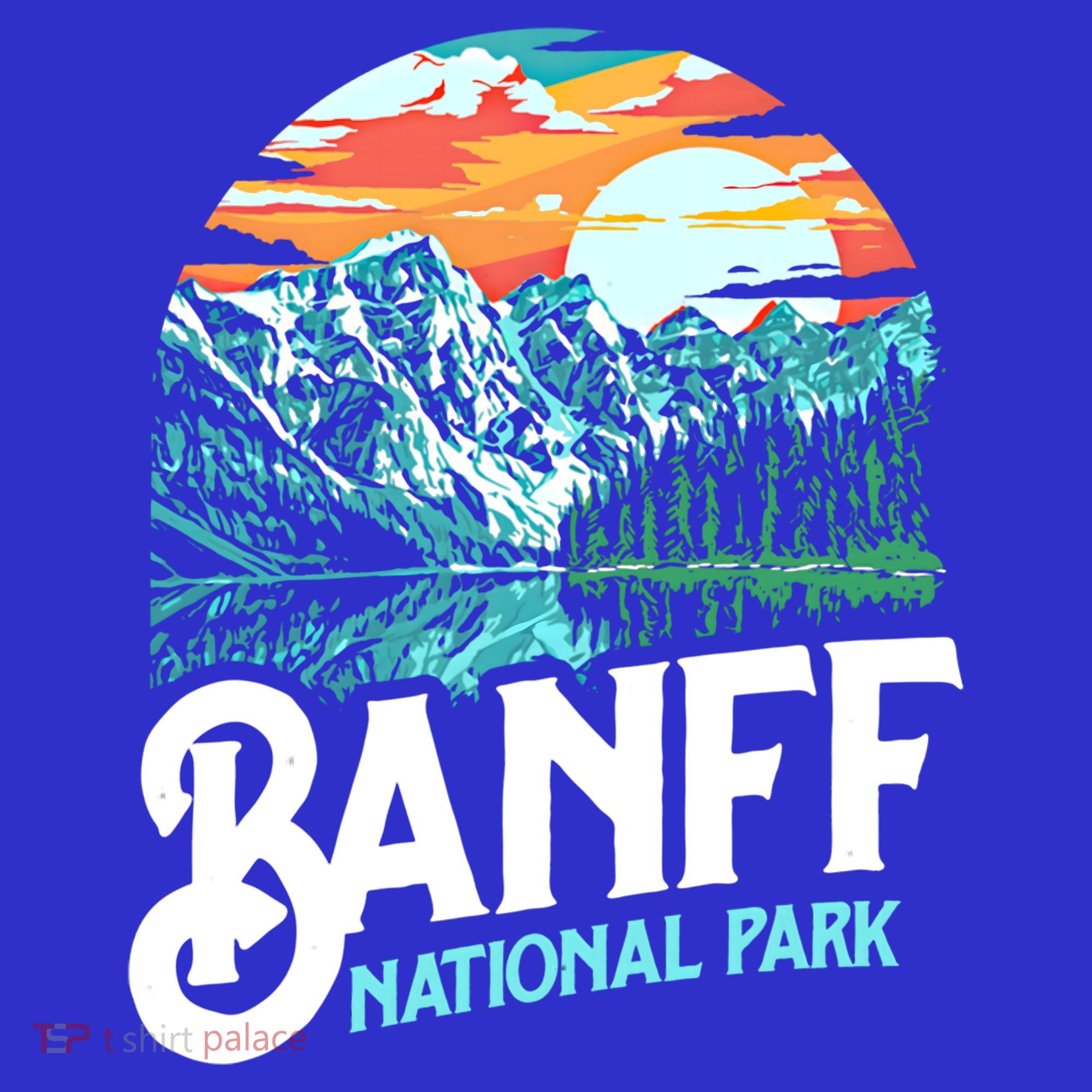 Banff National Park Lake Louise Canada Vintage Graphic Funny Gift T-Shirt