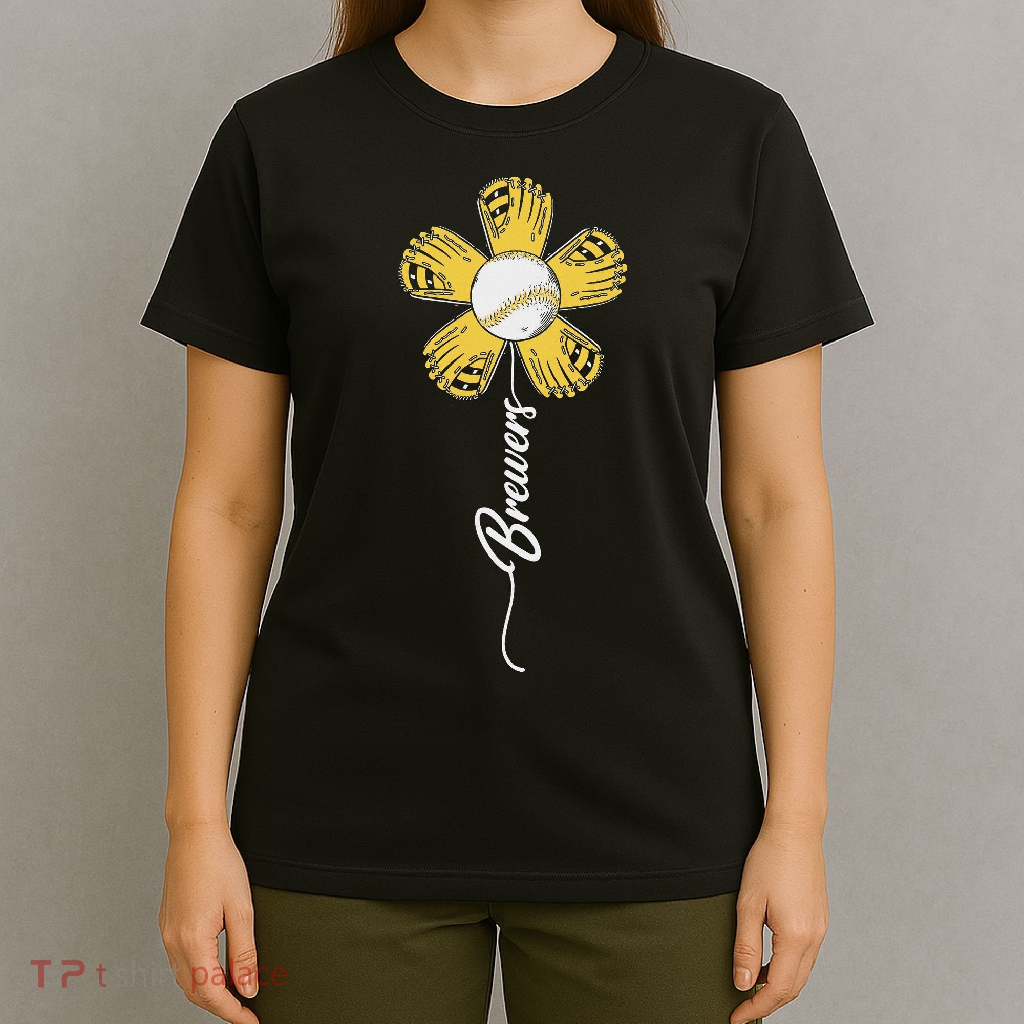 Brewers Name Proud Women Vintage Flower T-Shirt