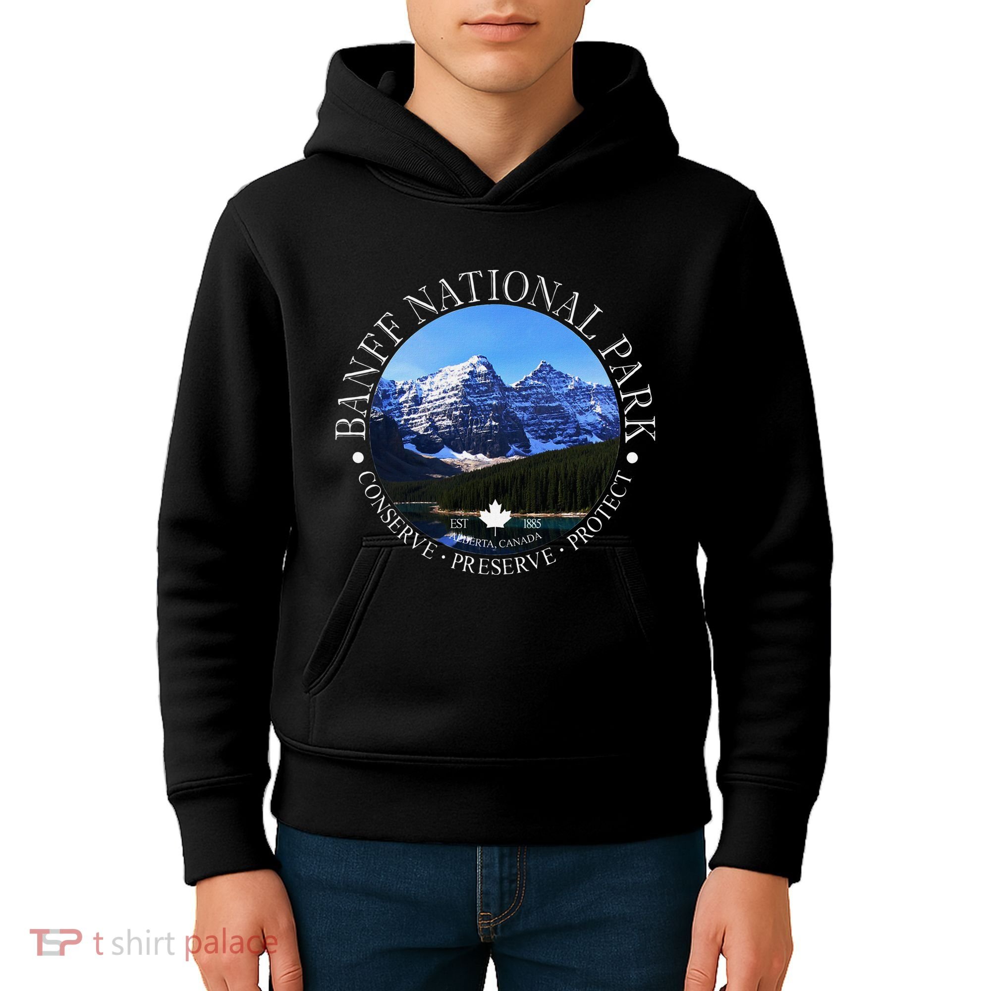 Banff National Park Conservation Gift Kids Hoodie