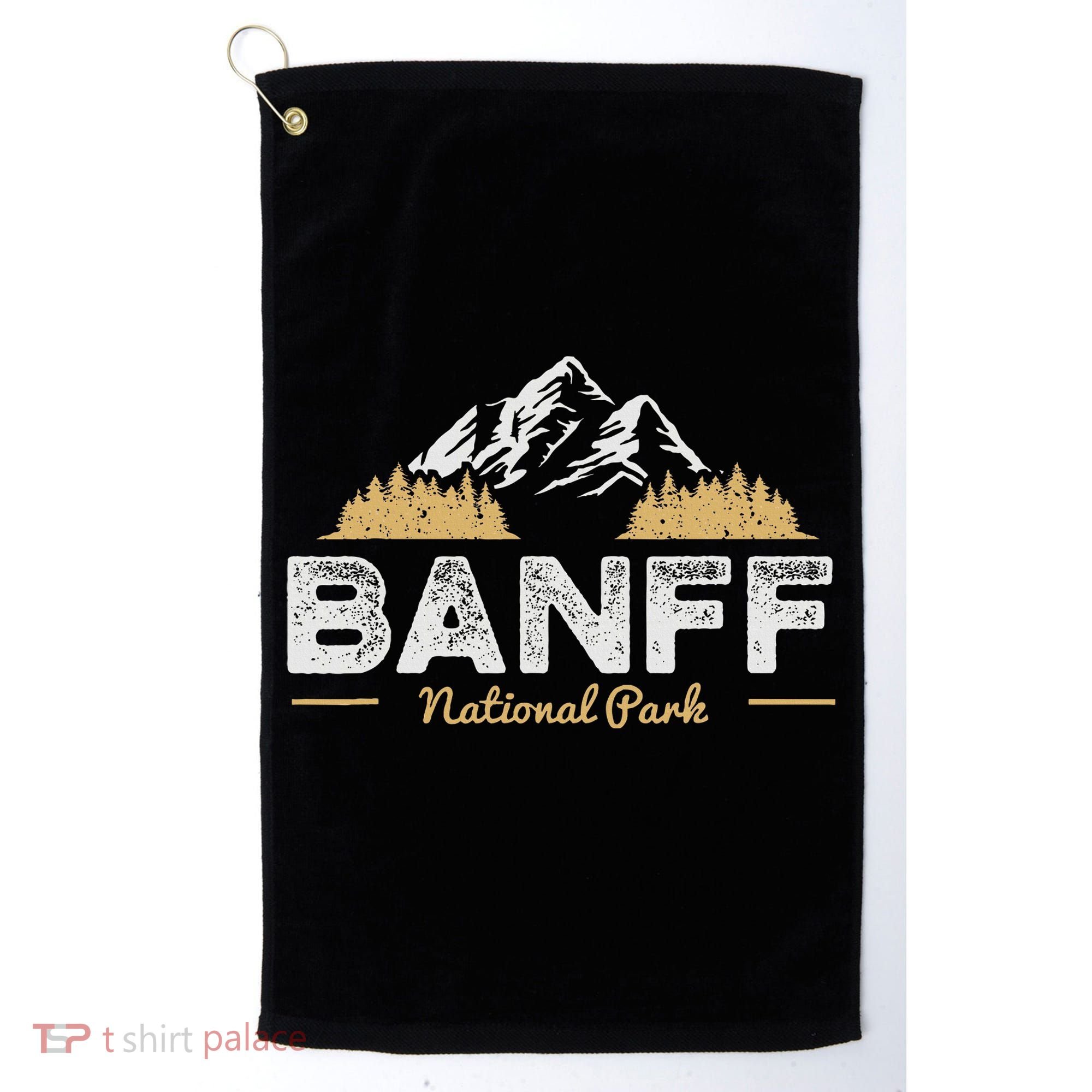 Banff National Park Souvenir Canada Mountain Outdoors Golf Towel