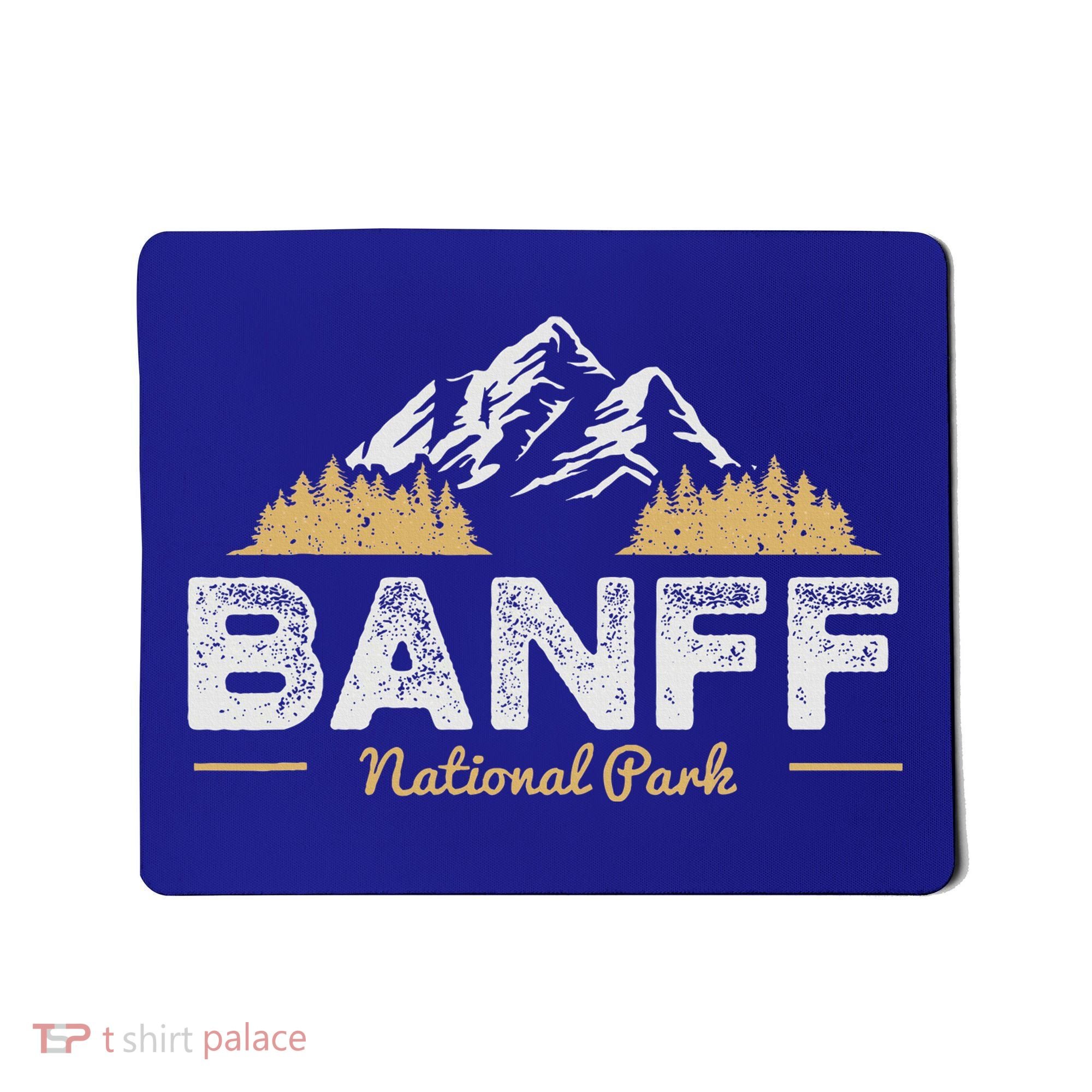 Banff National Park Souvenir Canada Mountain Outdoors Mousepad