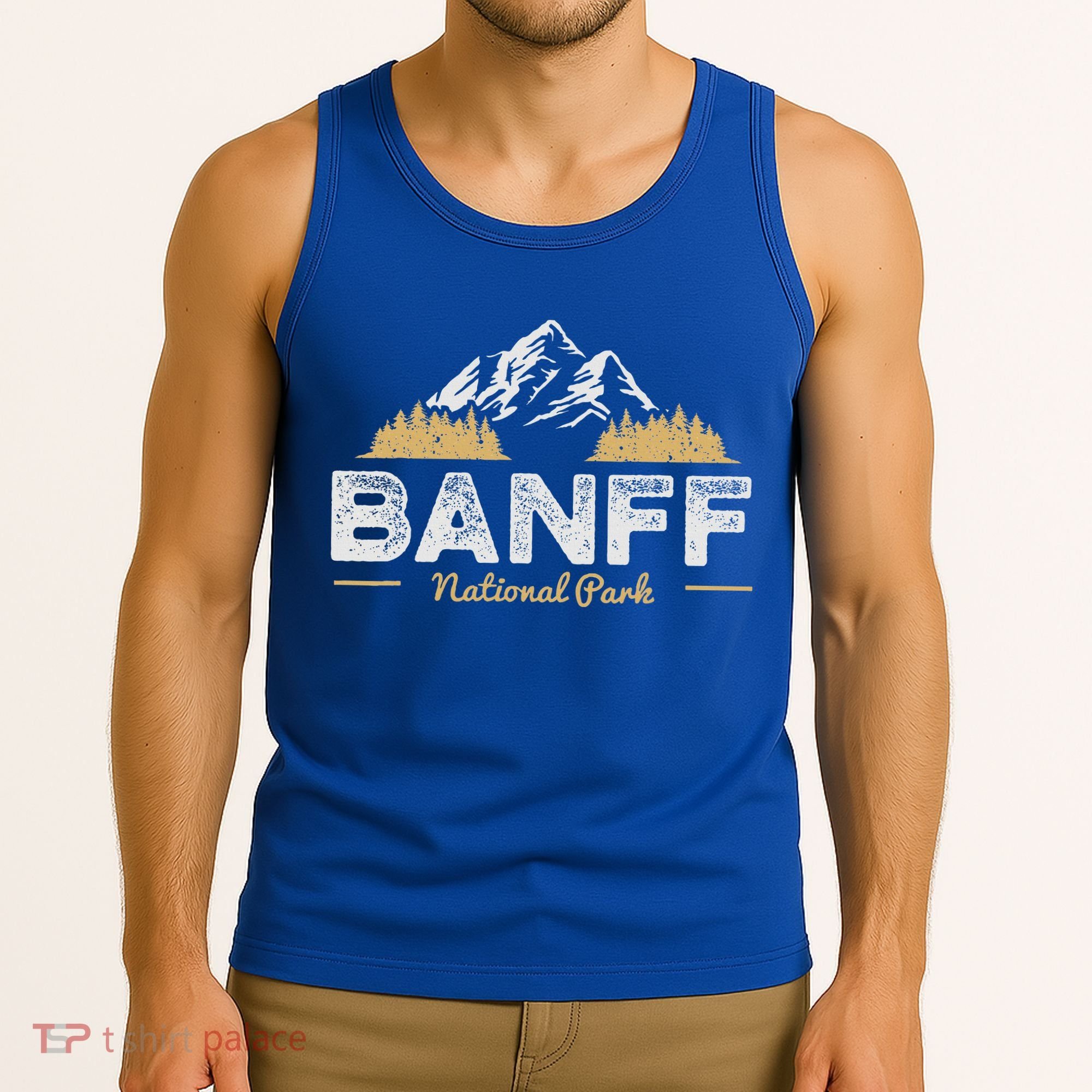 Banff National Park Souvenir Canada Mountain Outdoors Tank Top