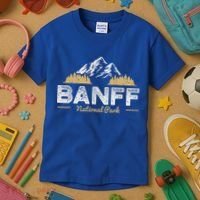 Banff National Park Souvenir Canada Mountain Outdoors Kids T-Shirt thumb 3