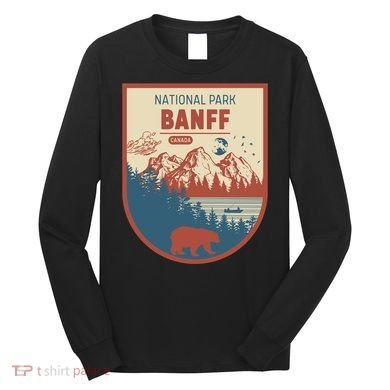 Banff National Park CanadaS Badge Long Sleeve Shirt
