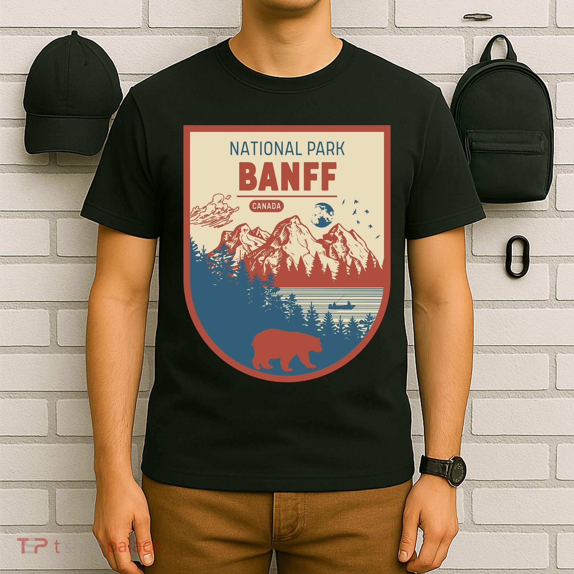 Banff National Park CanadaS Badge T-Shirt