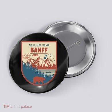 Banff National Park CanadaS Badge Button