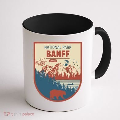 Banff National Park CanadaS Badge Coffee Mug back