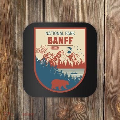 Banff National Park CanadaS Badge Coaster