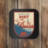 Banff National Park CanadaS Badge Coaster thumb 0