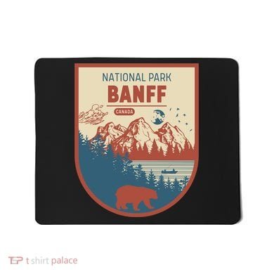 Banff National Park CanadaS Badge Mousepad