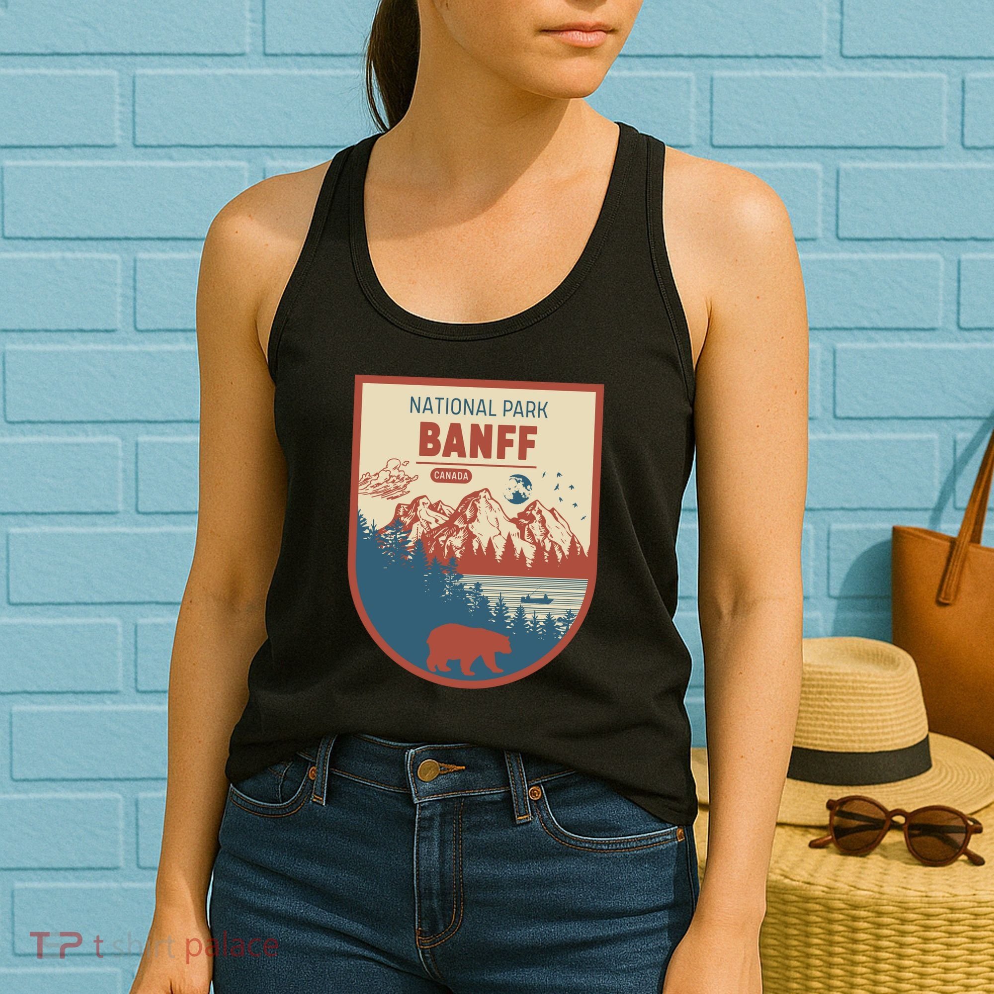 Banff National Park CanadaS Badge Women's Tank Top