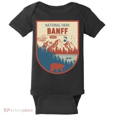 Banff National Park CanadaS Badge Baby Bodysuit