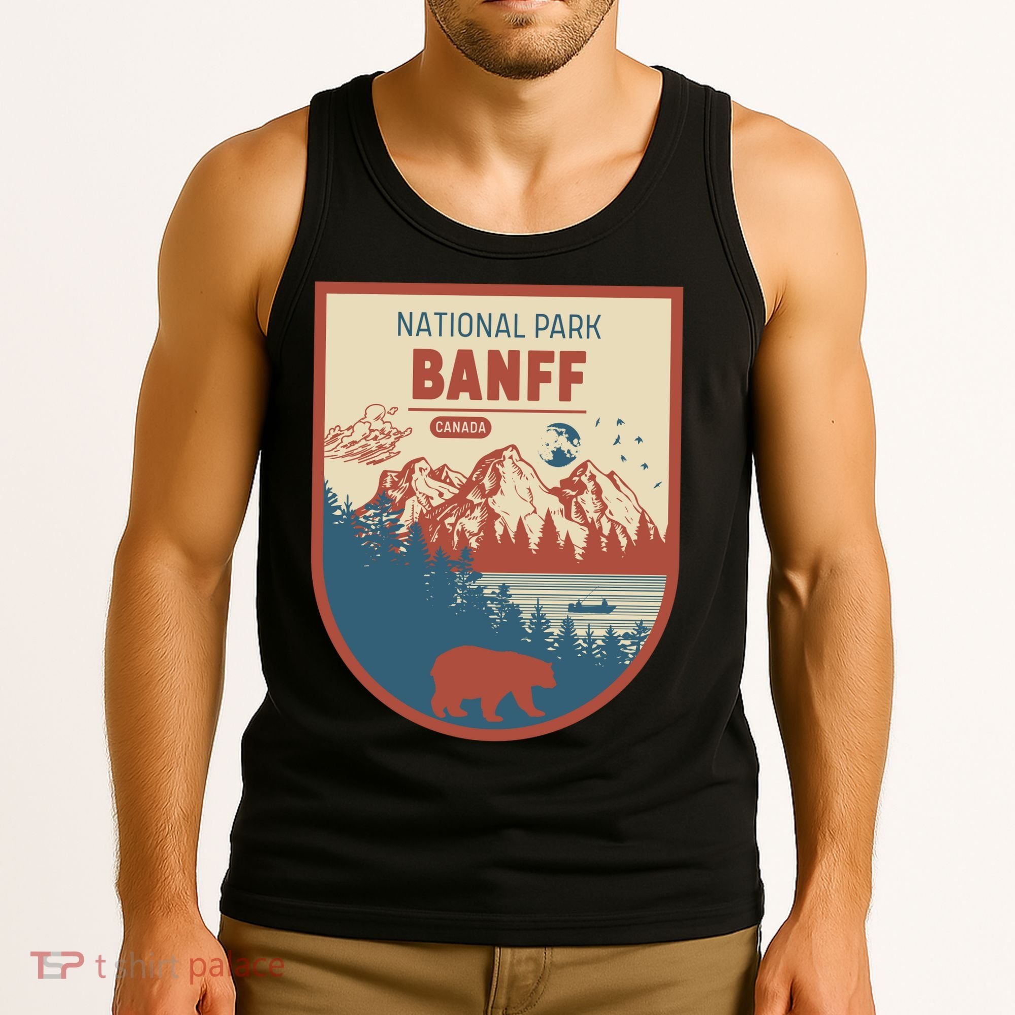 Banff National Park CanadaS Badge Tank Top