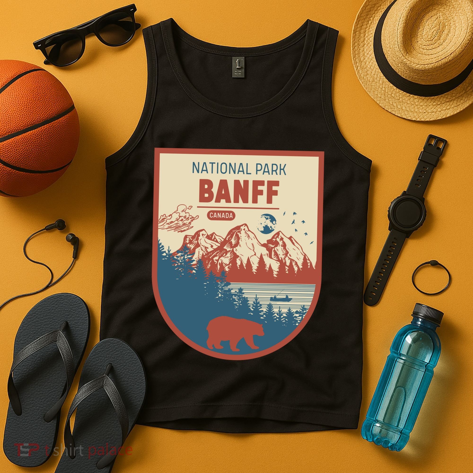 Banff National Park CanadaS Badge Tank Top