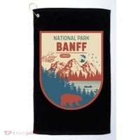 Banff National Park CanadaS Badge Golf Towel thumb 0
