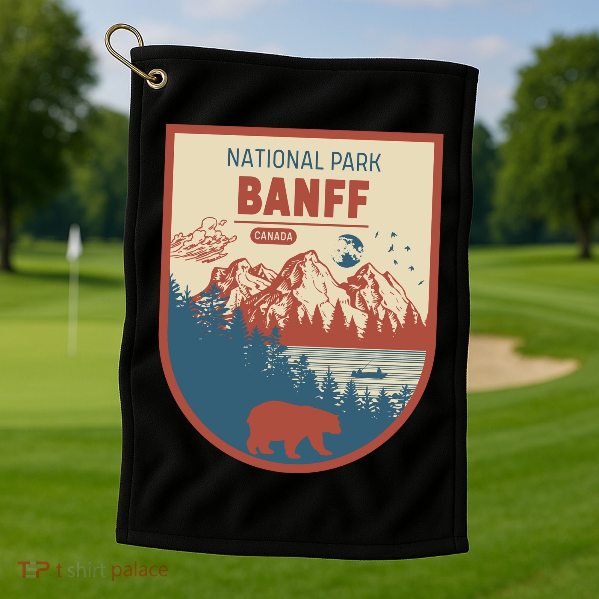 Banff National Park CanadaS Badge Golf Towel