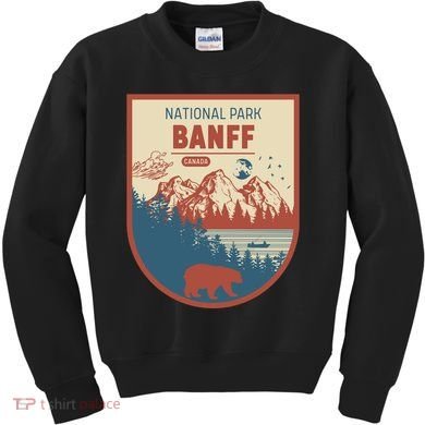 Banff National Park CanadaS Badge Kids Sweatshirt