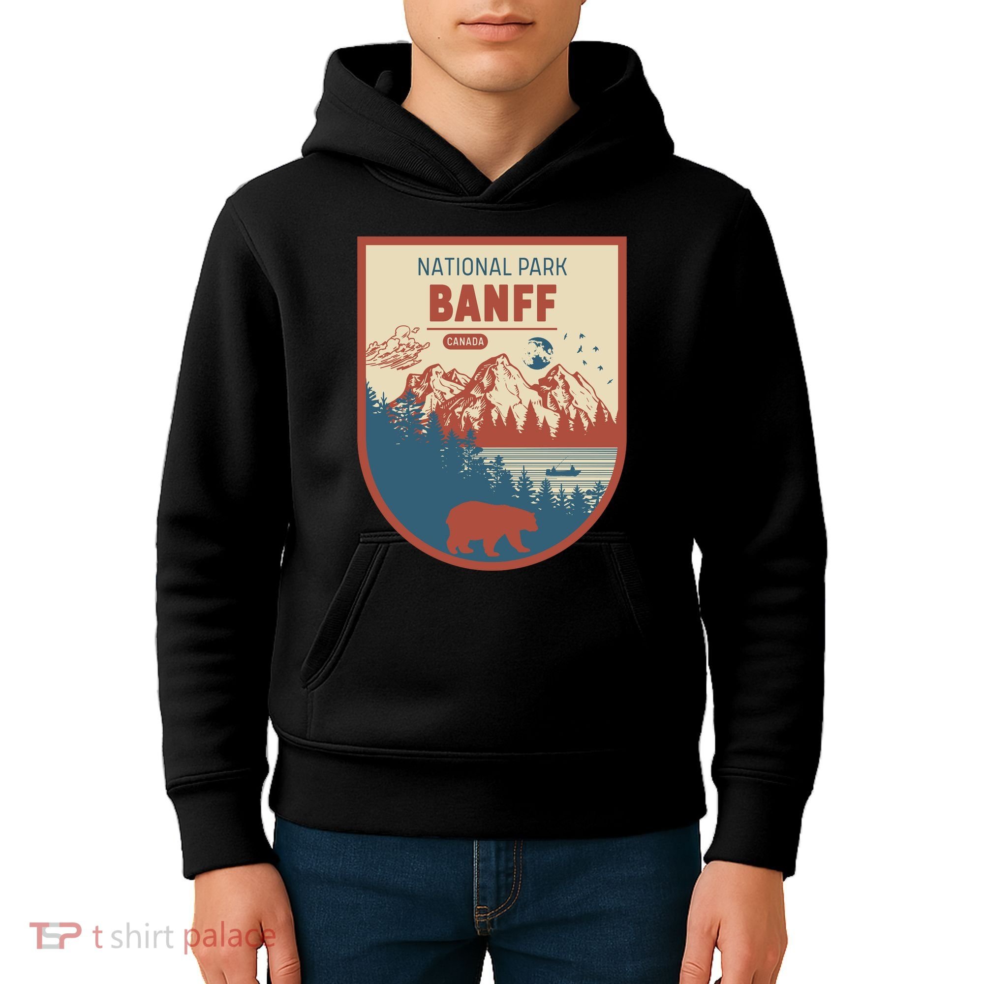 Banff National Park CanadaS Badge Kids Hoodie