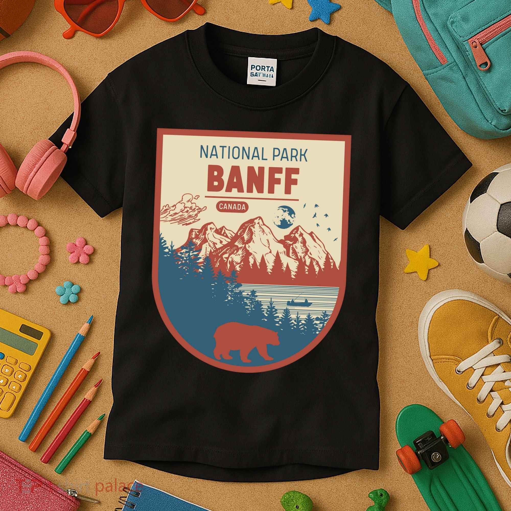 Banff National Park CanadaS Badge Kids T-Shirt