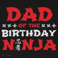 Birthday Ninja Party Dad Of The Birthday Ninja Polo thumb 3