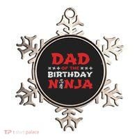 Birthday Ninja Party Dad Of The Birthday Ninja Ornament thumb 0
