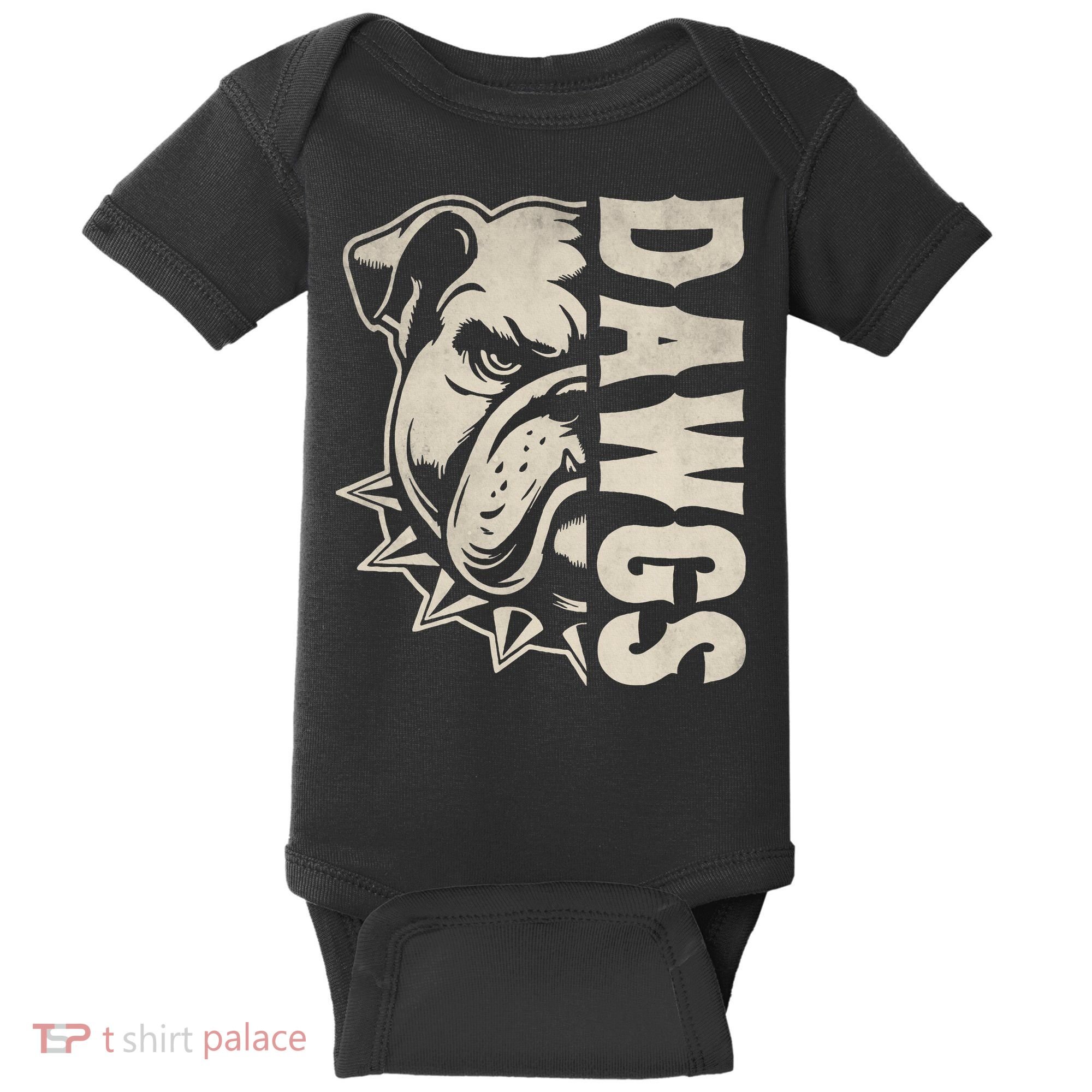 Bulldogs Name Personalized Bulldogs Cute Baby Bodysuit