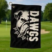 Bulldogs Name Personalized Bulldogs Cute Golf Towel thumb 1