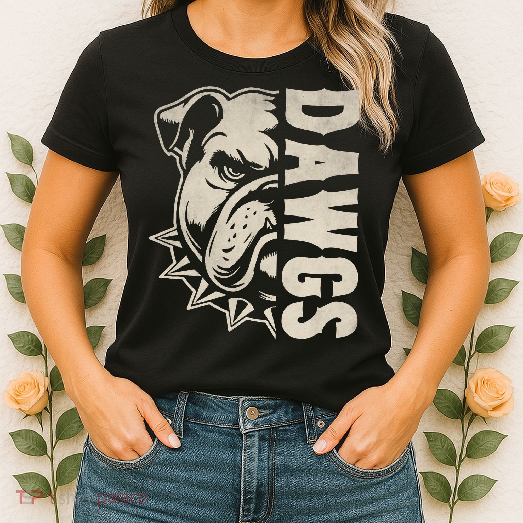 Bulldogs Name Personalized Bulldogs Cute Women's T-Shirt