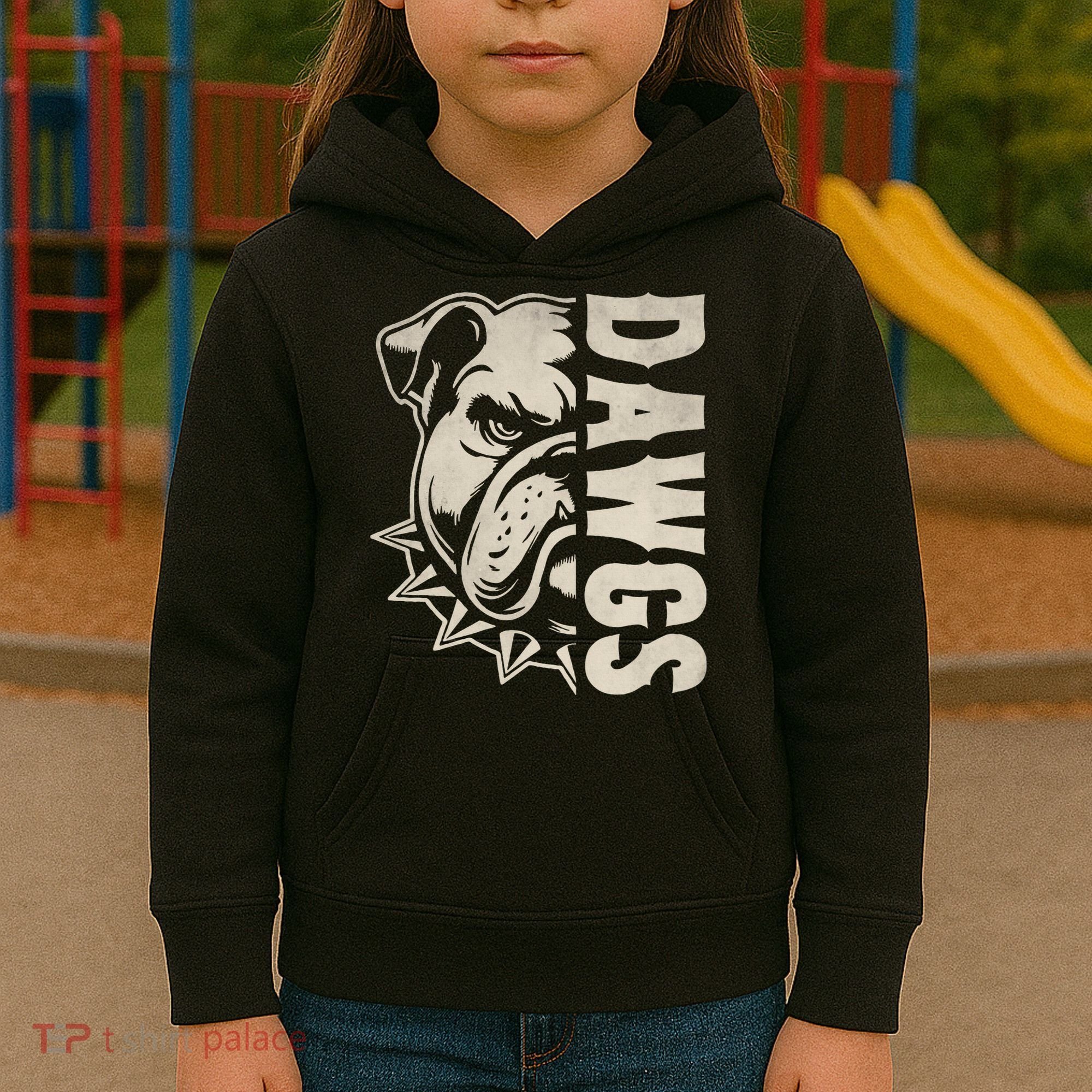 Bulldogs Name Personalized Bulldogs Cute Kids Hoodie
