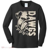 Bulldogs Name Personalized Bulldogs Cute Kids Long Sleeve Shirt thumb 0