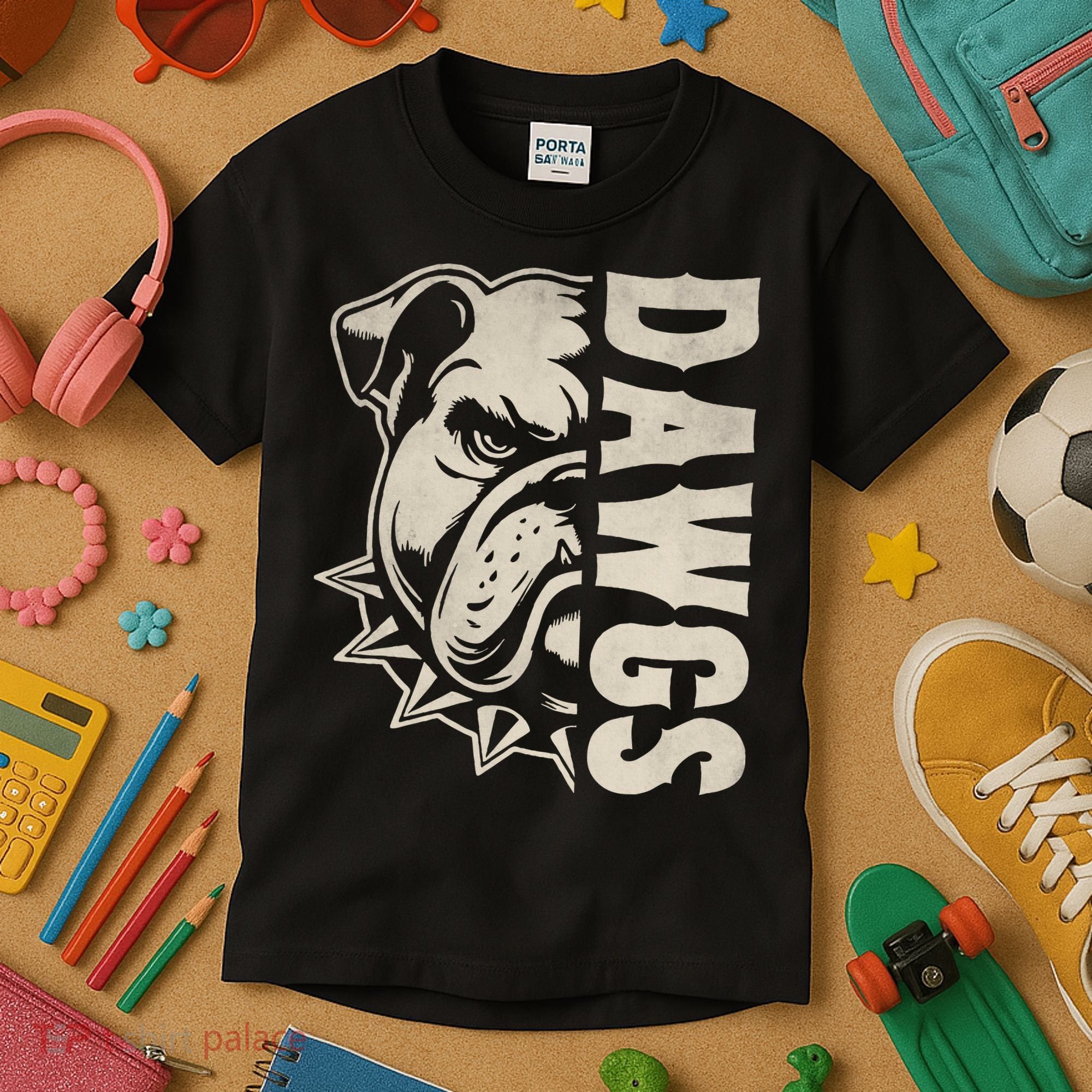 Bulldogs Name Personalized Bulldogs Cute Kids T-Shirt