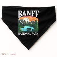 Banff National Park Lake Louise Rocky Mountains Canada Gift USA-Made Doggie Bandana thumb 0