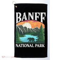 Banff National Park Lake Louise Rocky Mountains Canada Gift Golf Towel thumb 0