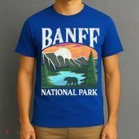 Banff National Park Lake Louise Rocky Mountains Canada Gift T-Shirt thumb 3