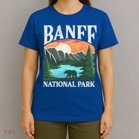 Banff National Park Lake Louise Rocky Mountains Canada Gift T-Shirt thumb 4