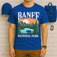 Banff National Park Lake Louise Rocky Mountains Canada Gift T-Shirt thumb 6