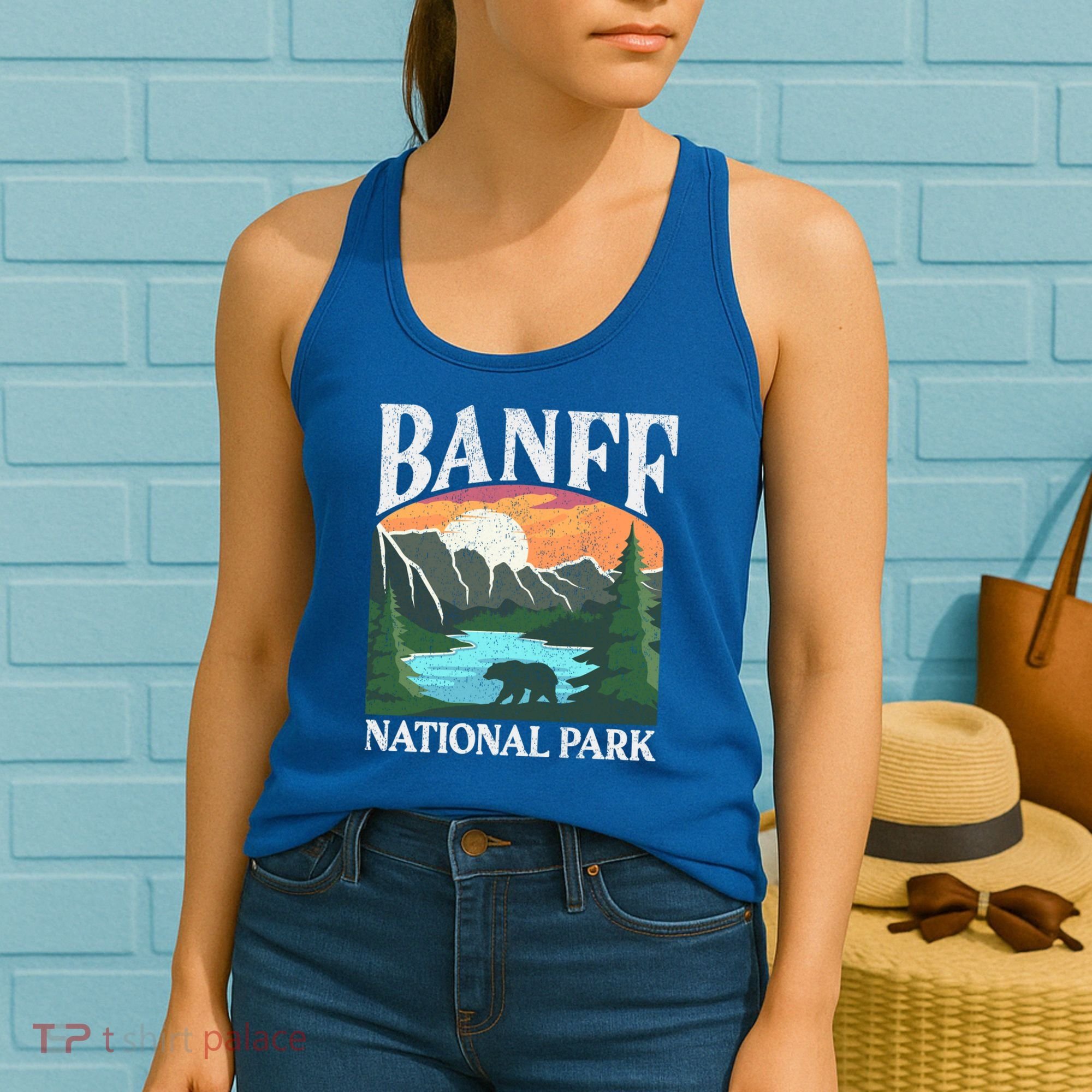 Banff National Park Lake Louise Rocky Mountains Canada Gift Women's Tank Top