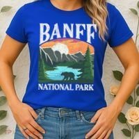 Banff National Park Lake Louise Rocky Mountains Canada Gift Women's T-Shirt thumb 2