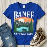 Banff National Park Lake Louise Rocky Mountains Canada Gift Women's T-Shirt thumb 3