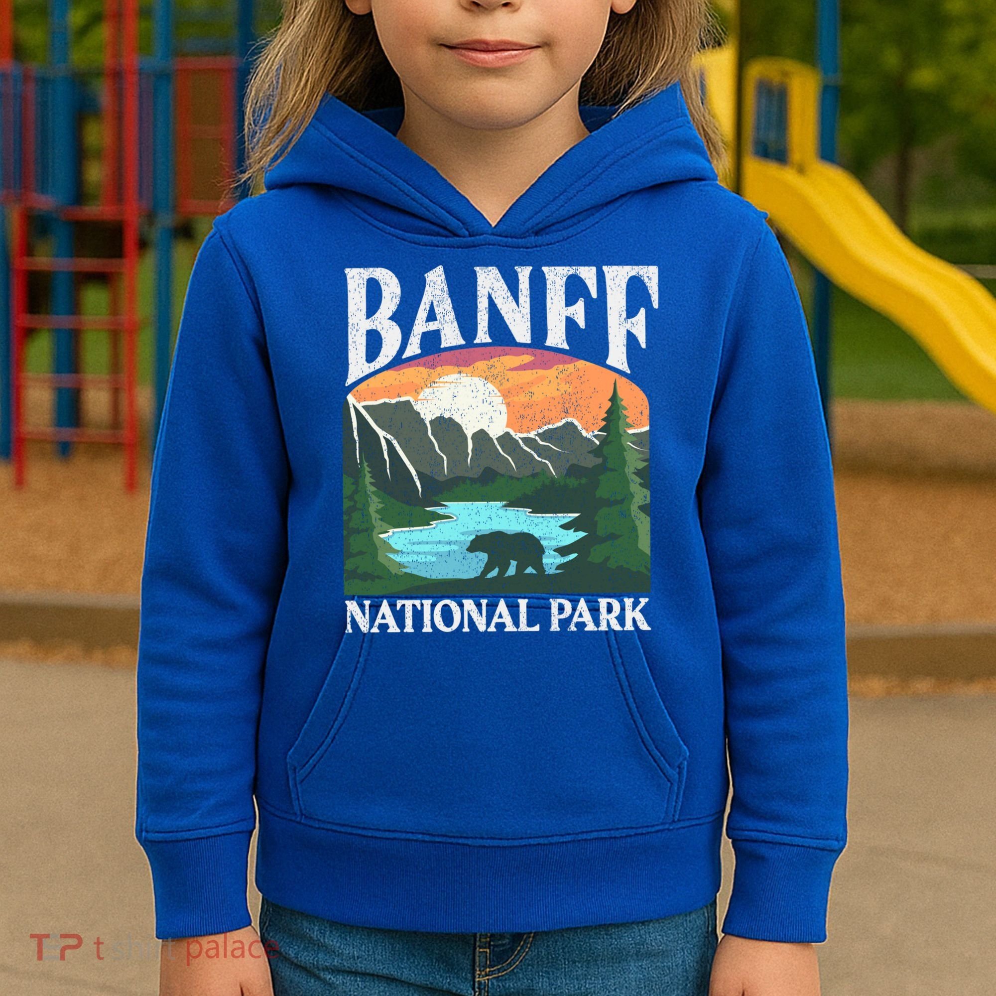 Banff National Park Lake Louise Rocky Mountains Canada Gift Kids Hoodie