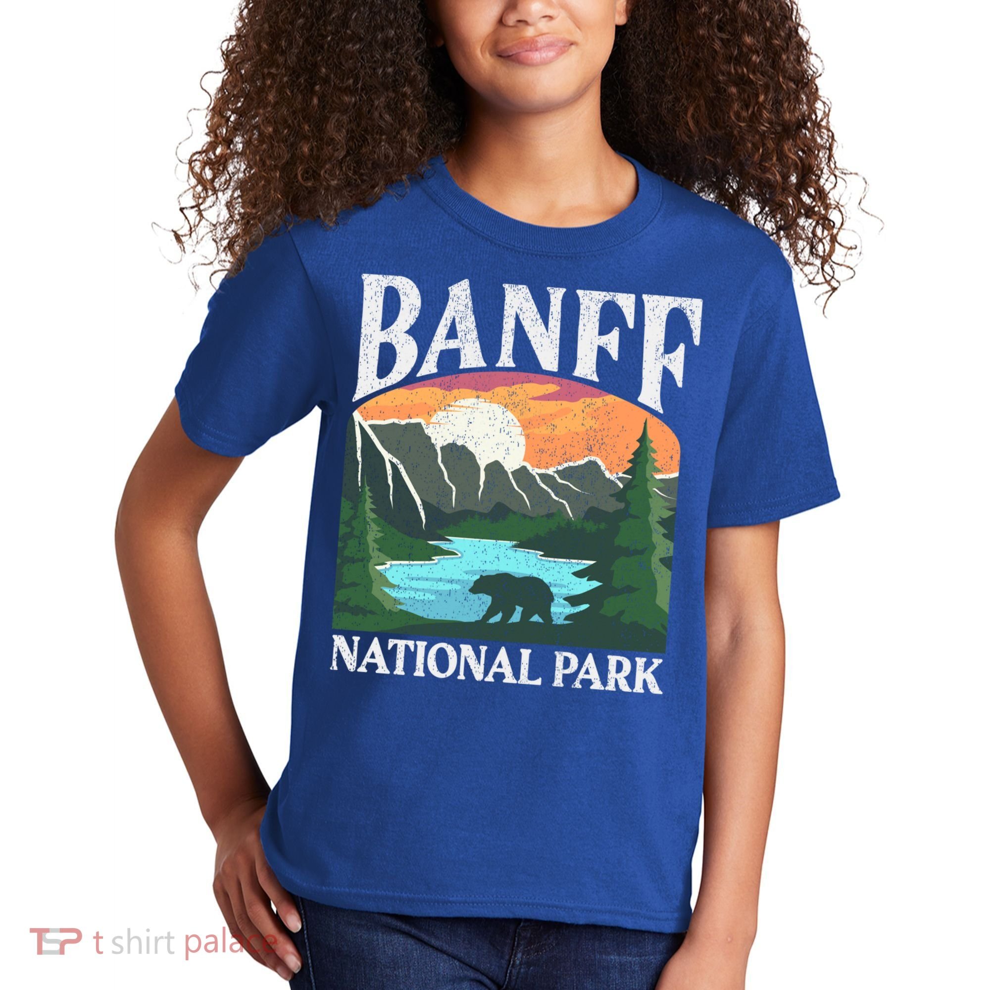 Banff National Park Lake Louise Rocky Mountains Canada Gift Kids T-Shirt