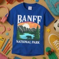 Banff National Park Lake Louise Rocky Mountains Canada Gift Kids T-Shirt thumb 3