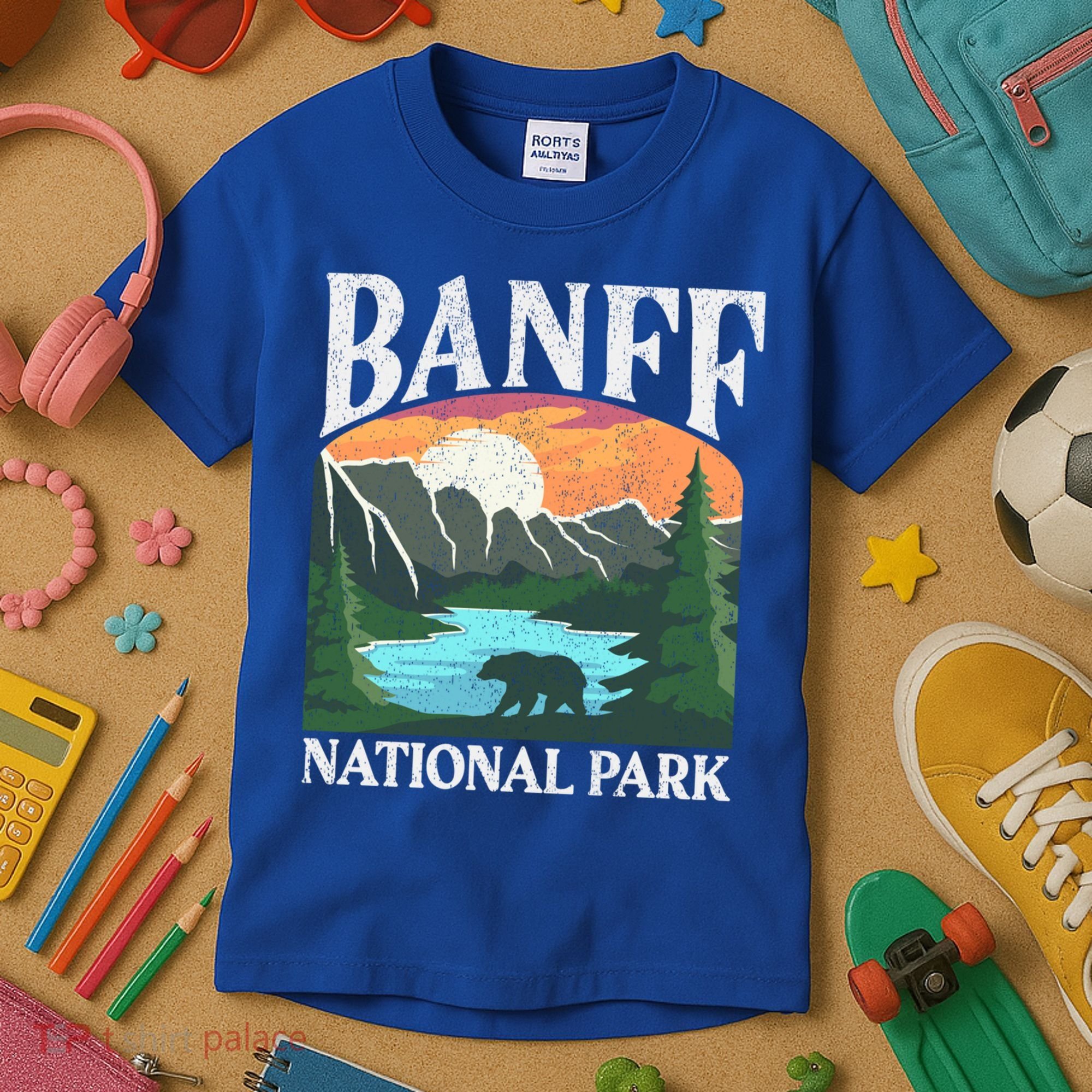 Banff National Park Lake Louise Rocky Mountains Canada Gift Kids T-Shirt