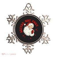Better Not Pout Cute Santas Face Funny Christmas Saying Ornament thumb 0