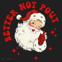 Better Not Pout Cute Santas Face Funny Christmas Saying Hat thumb 2