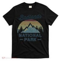 BADLANDS NATIONAL PARK SD Vintage Sunset Love Hiking Camping T-Shirt thumb 0