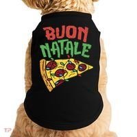Buon Natale Pizza Funny Italian Christmas Lights Gift Cute Gift Doggie Tank thumb 0