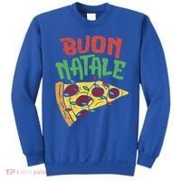 Buon Natale Pizza Funny Italian Christmas Lights Gift Cute Gift Sweatshirt thumb 0
