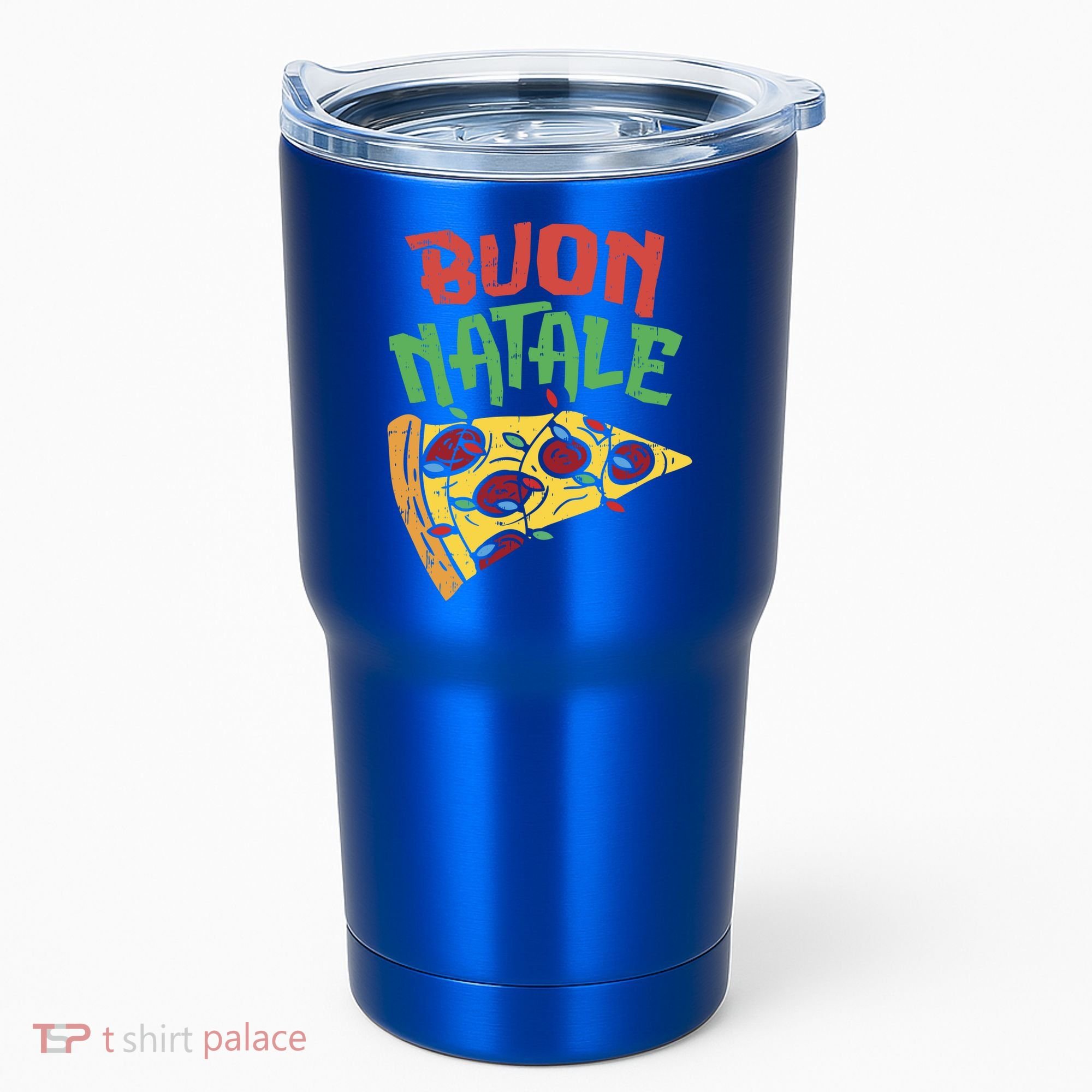 Buon Natale Pizza Funny Italian Christmas Lights Gift Cute Gift Tumbler